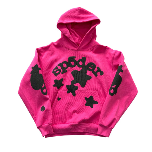 Sp5der Pink Hoodie