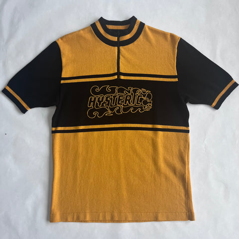 Hysteric Glamor Yellow Half Zip Tee