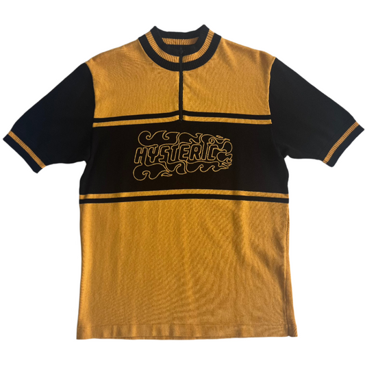 Hysteric Glamor Yellow Half Zip Tee