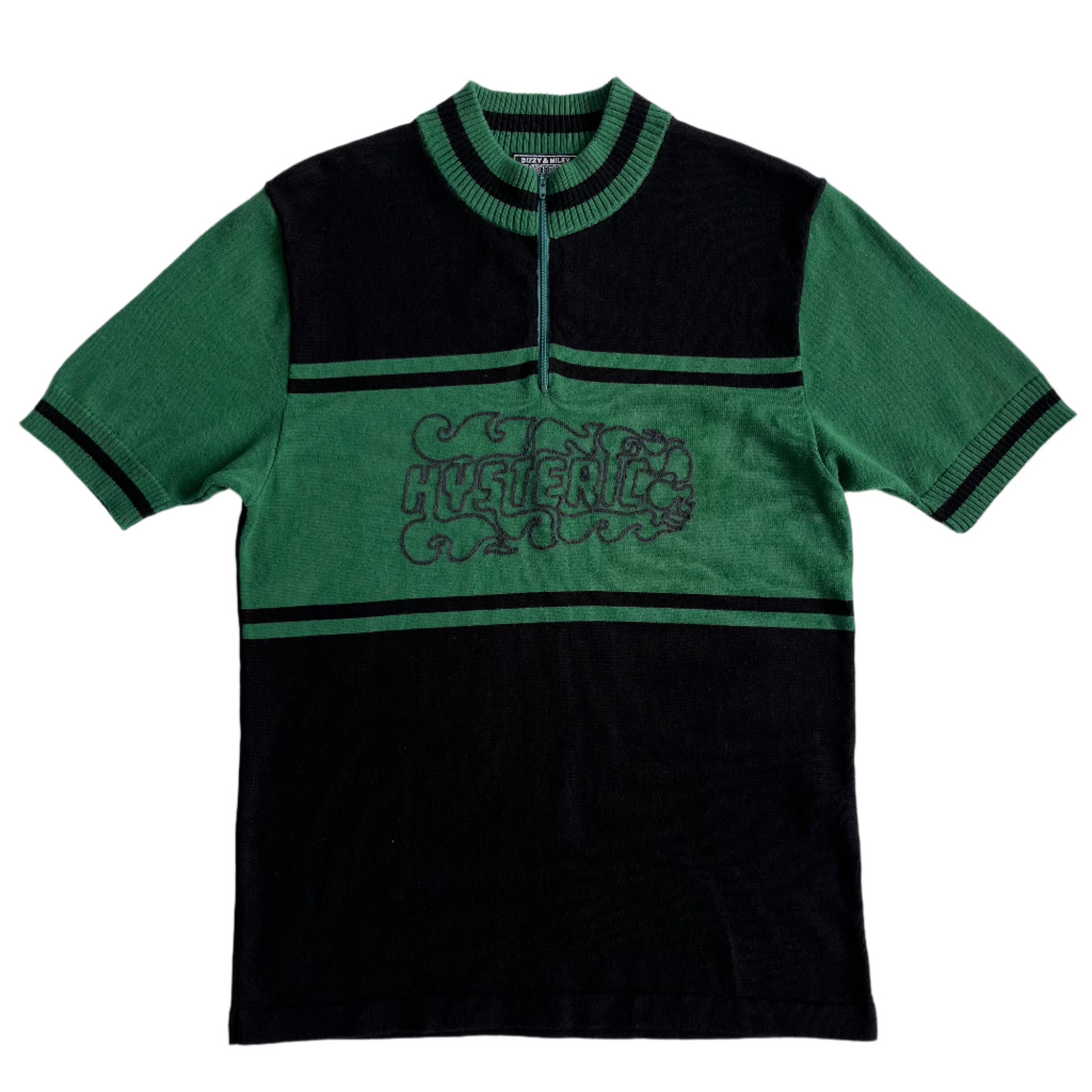 Hysteric Glamor Green Half Zip Tee