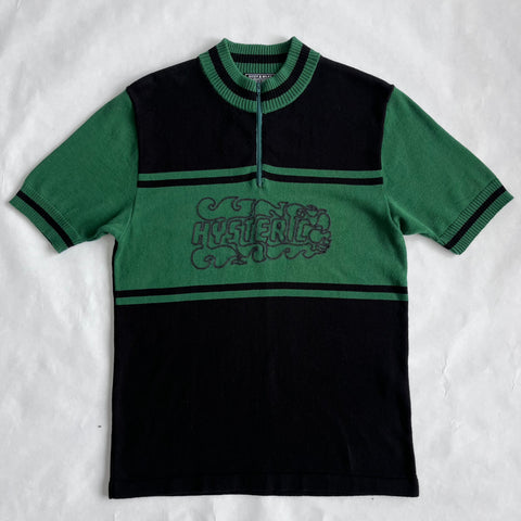 Hysteric Glamor Green Half Zip Tee