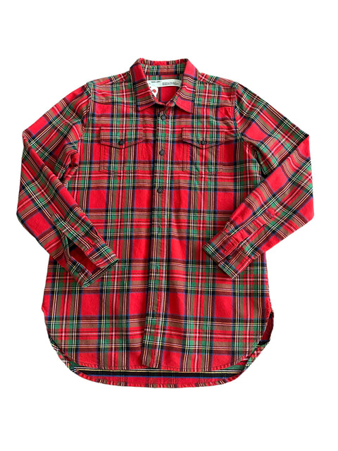 Off-White Logo Red Plaid Flannel